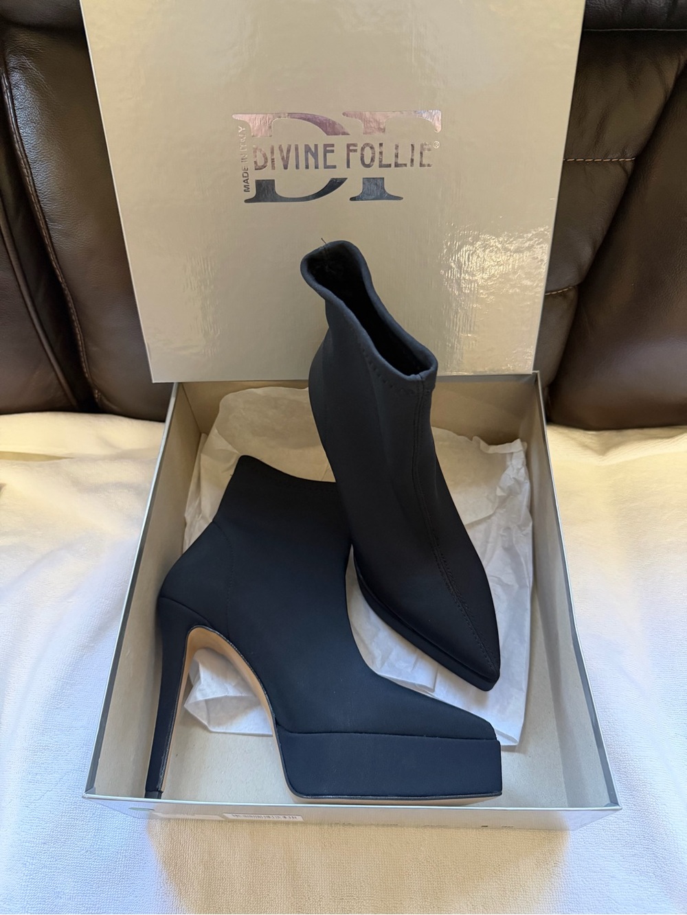 Black Platform Ankle Boots